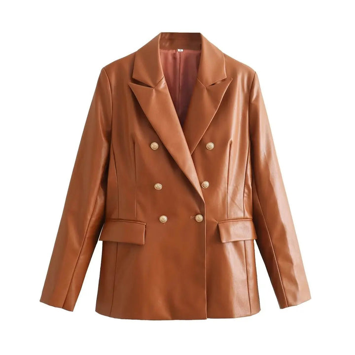 New collection Faux leather blazer - Derslash