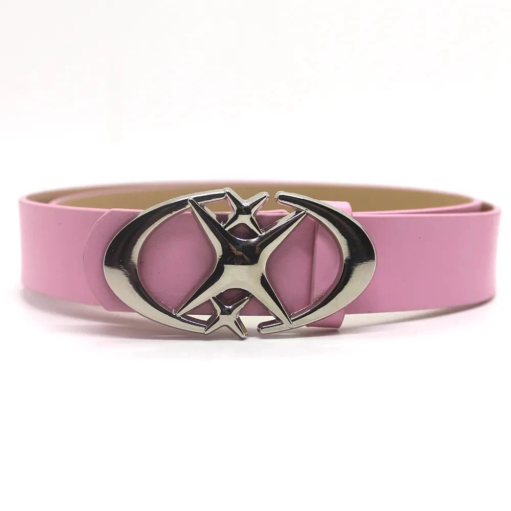 Punk Moon Star Buckle Belts - Derslash