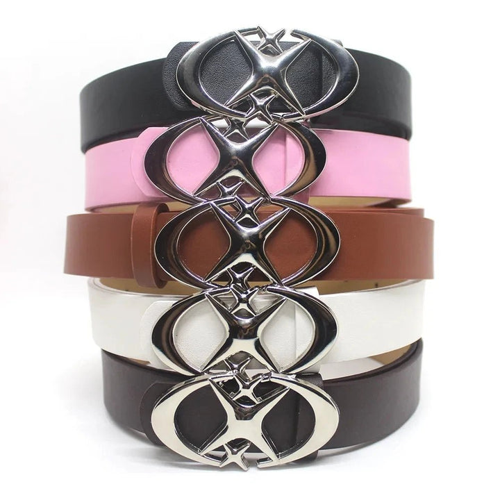 Punk Moon Star Buckle Belts - Derslash