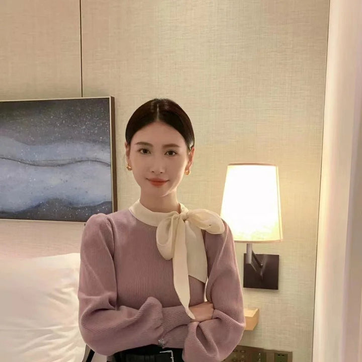 Purple Round O Neck Pullovers - Derslash