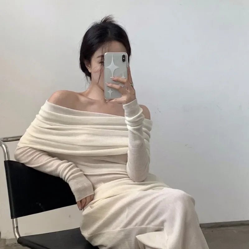 Slim Slash Neck Pullovers - Derslash