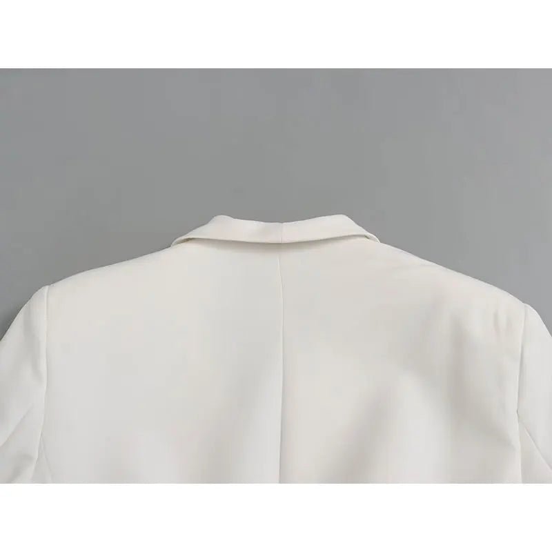 Solid Color Blazer with belts - Derslash