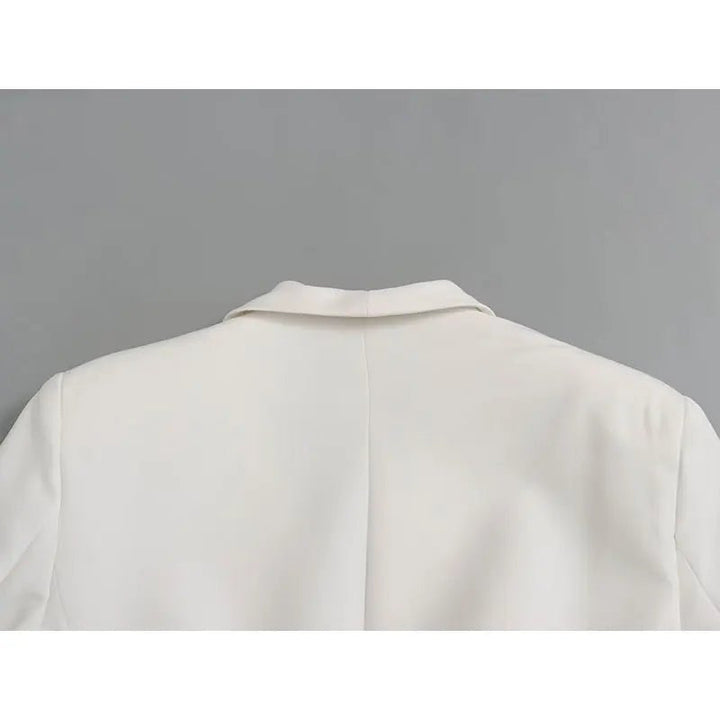 Solid Color Blazer with belts - Derslash