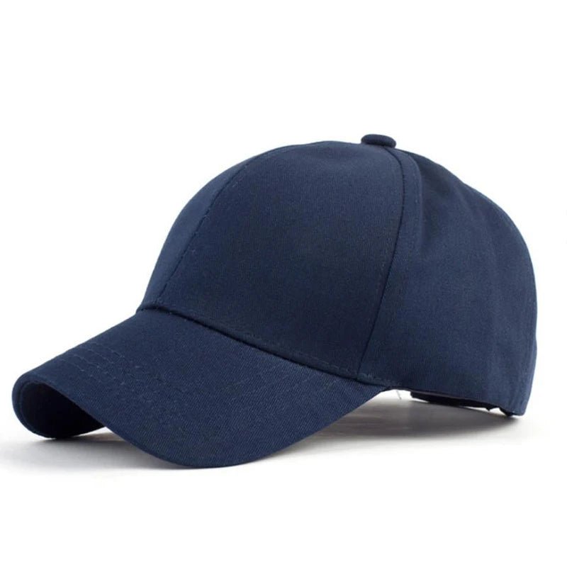 Solid High Ponytail Denim Baseball Caps - Derslash