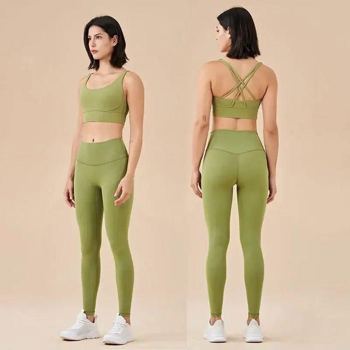 Stown Yoga Set Leggings And Tops - Derslash