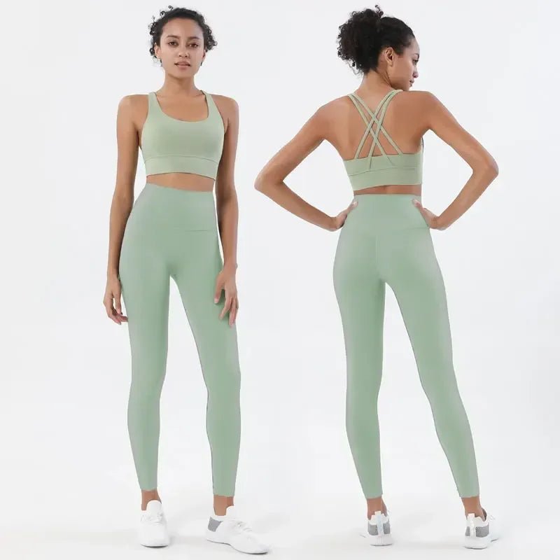 Stown Yoga Set Leggings And Tops - Derslash