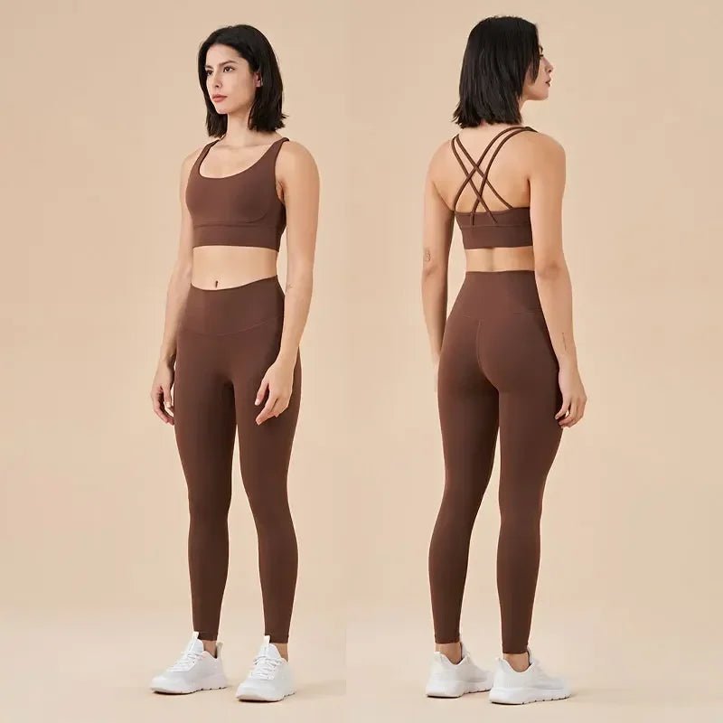 Stown Yoga Set Leggings And Tops - Derslash