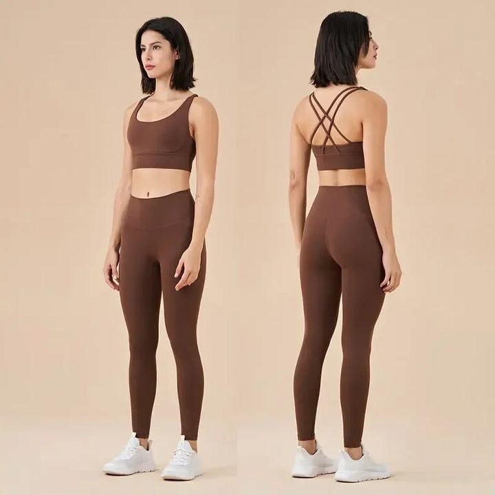 Stown Yoga Set Leggings And Tops - Derslash