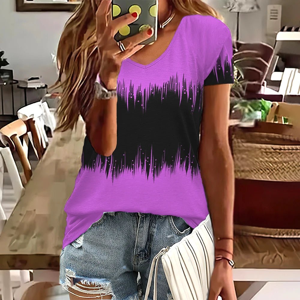 Stripped Women T - shirts - Derslash