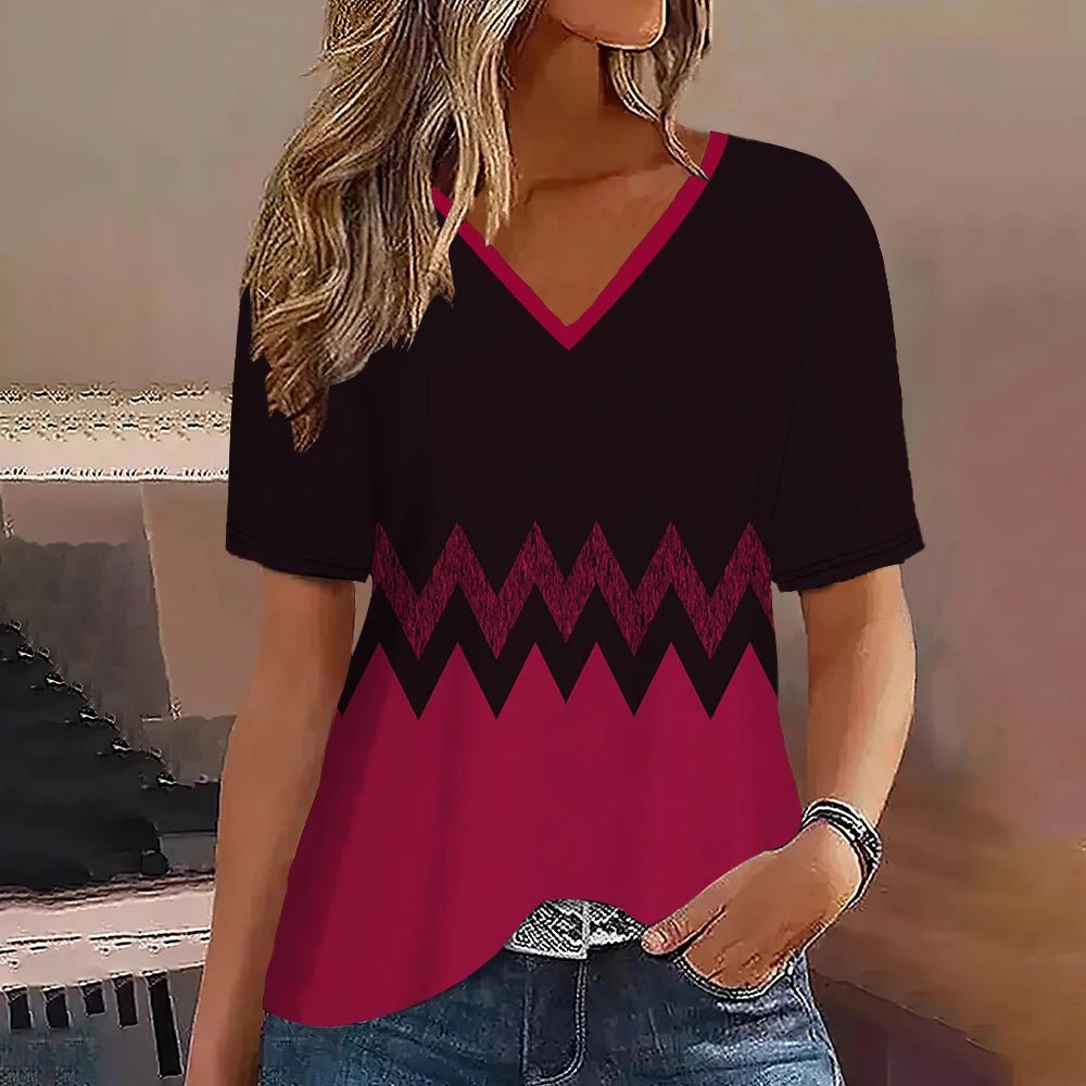 Stripped Women T - shirts - Derslash