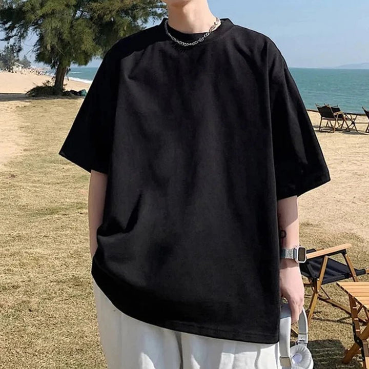 Summer Oversized Cartoon Cat Print Tees - Derslash