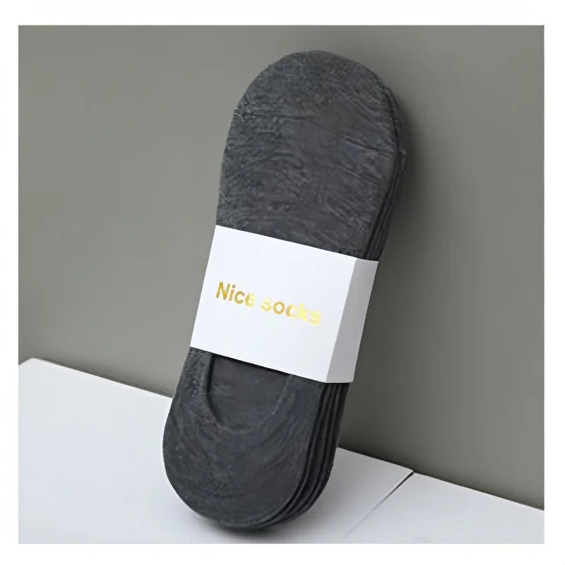 Unisex 5 Pairs of Solid Color Socks, Soft and Lightweight Ankle Socks - Derslash
