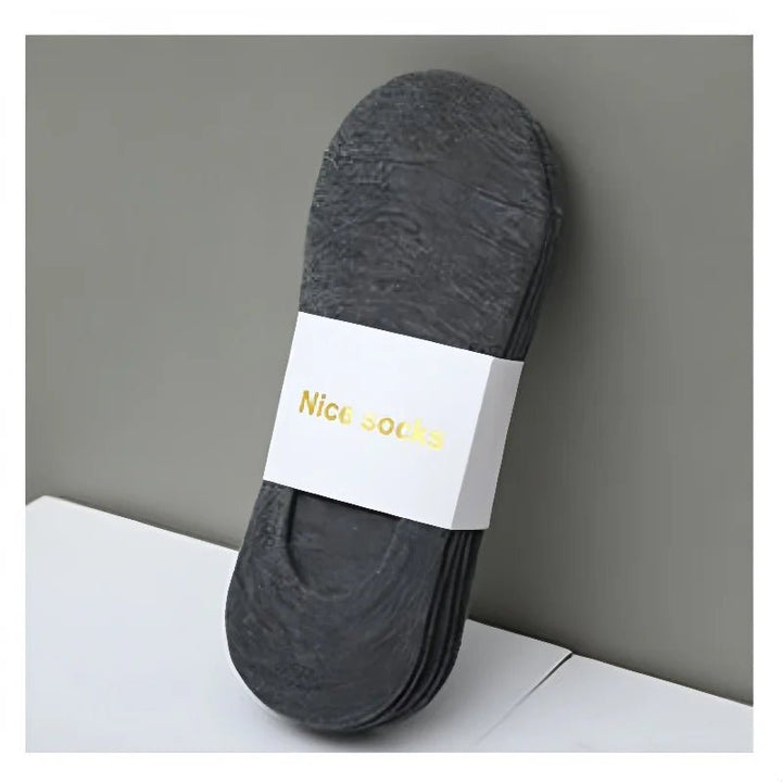 Unisex 5 Pairs of Solid Color Socks, Soft and Lightweight Ankle Socks - Derslash