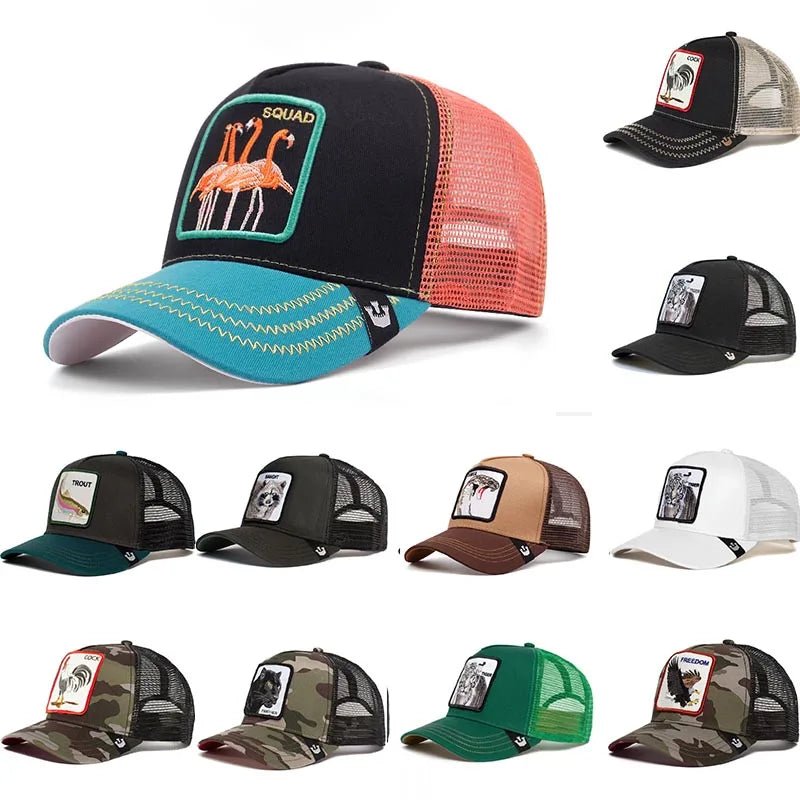 Unisex Animal Embrodery caps - Derslash