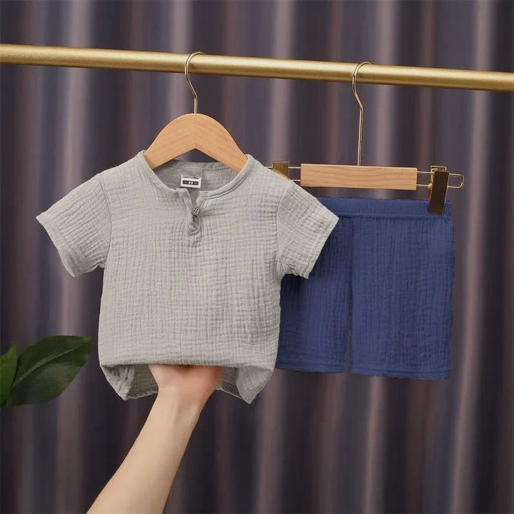 Unisex cotton Linen T - shirts+Elasctic Shorts - Derslash