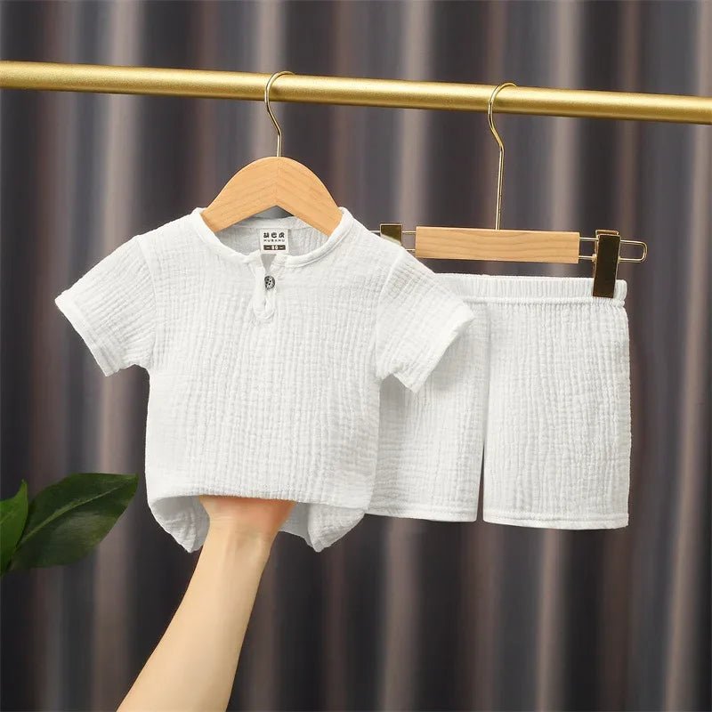 Unisex cotton Linen T - shirts+Elasctic Shorts - Derslash