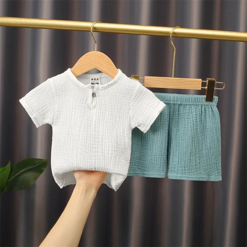 Unisex cotton Linen T - shirts+Elasctic Shorts - Derslash