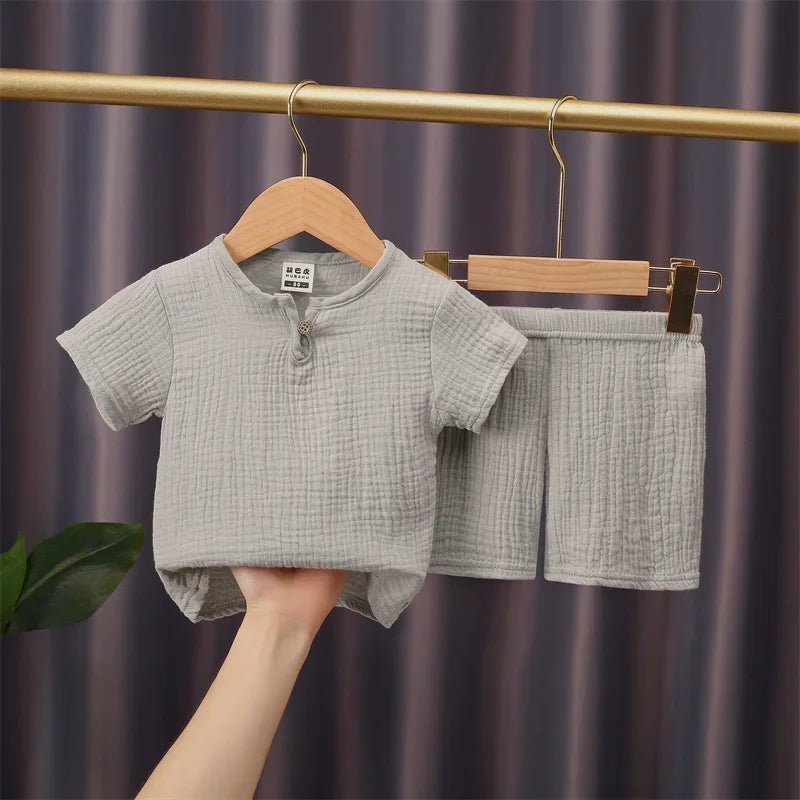 Unisex cotton Linen T - shirts+Elasctic Shorts - Derslash