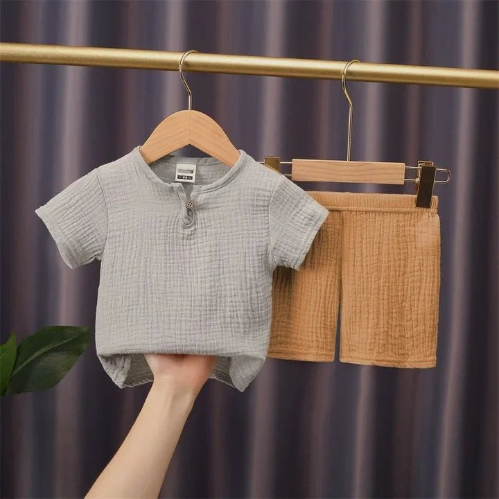 Unisex cotton Linen T - shirts+Elasctic Shorts - Derslash