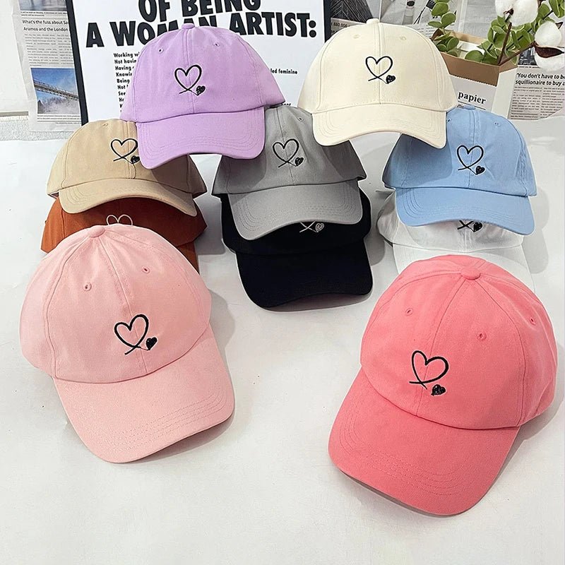 Unisex Heart Love Baseball Caps - Derslash