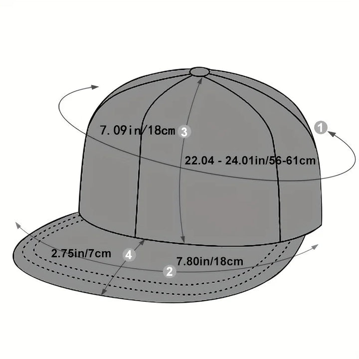 Unisex mid Face Embroidery Caps - Derslash