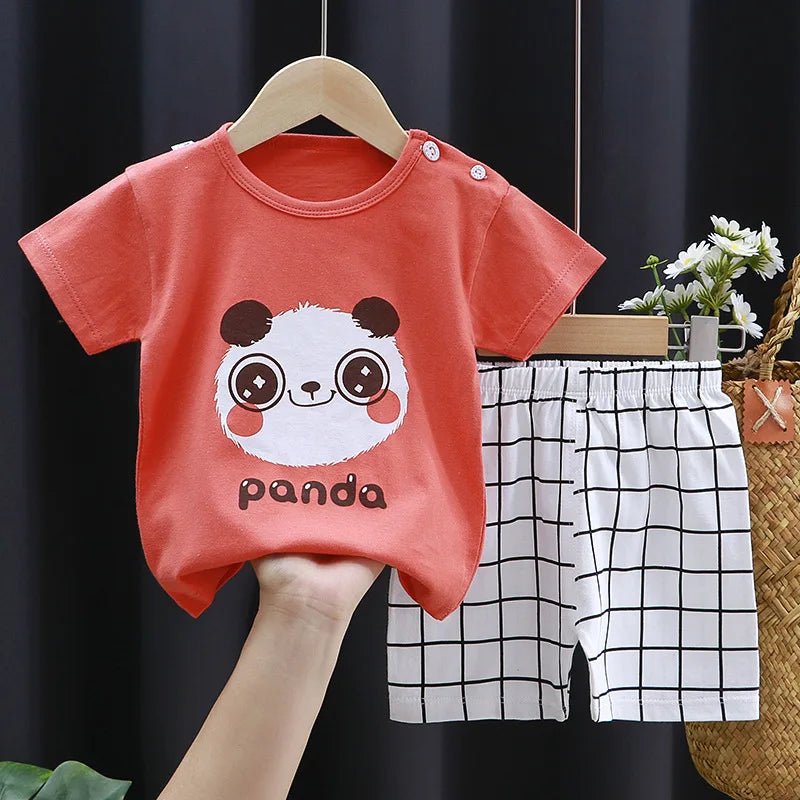 Unisex Pajamas T - Shirt Tops with Shorts - Derslash