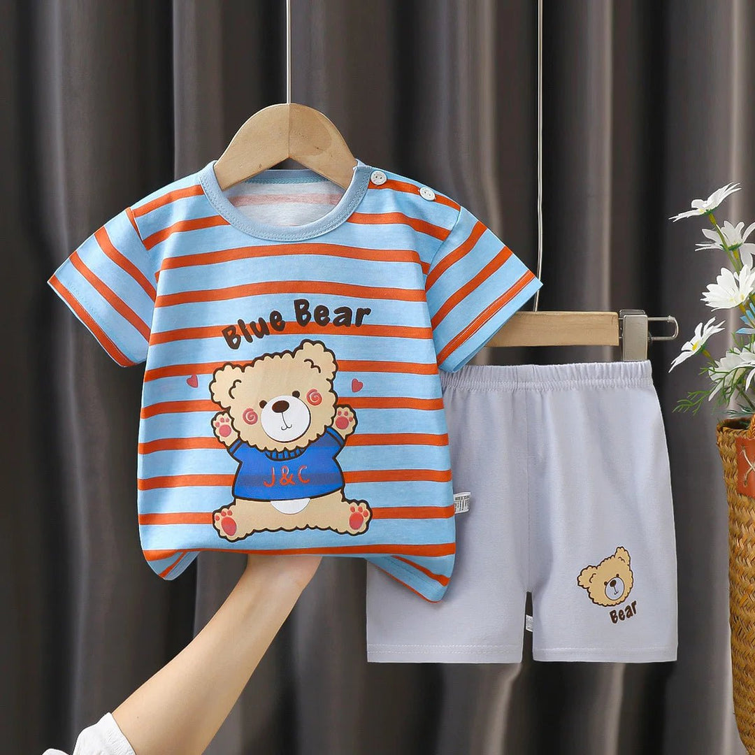 Unisex Pajamas T - Shirt Tops with Shorts - Derslash