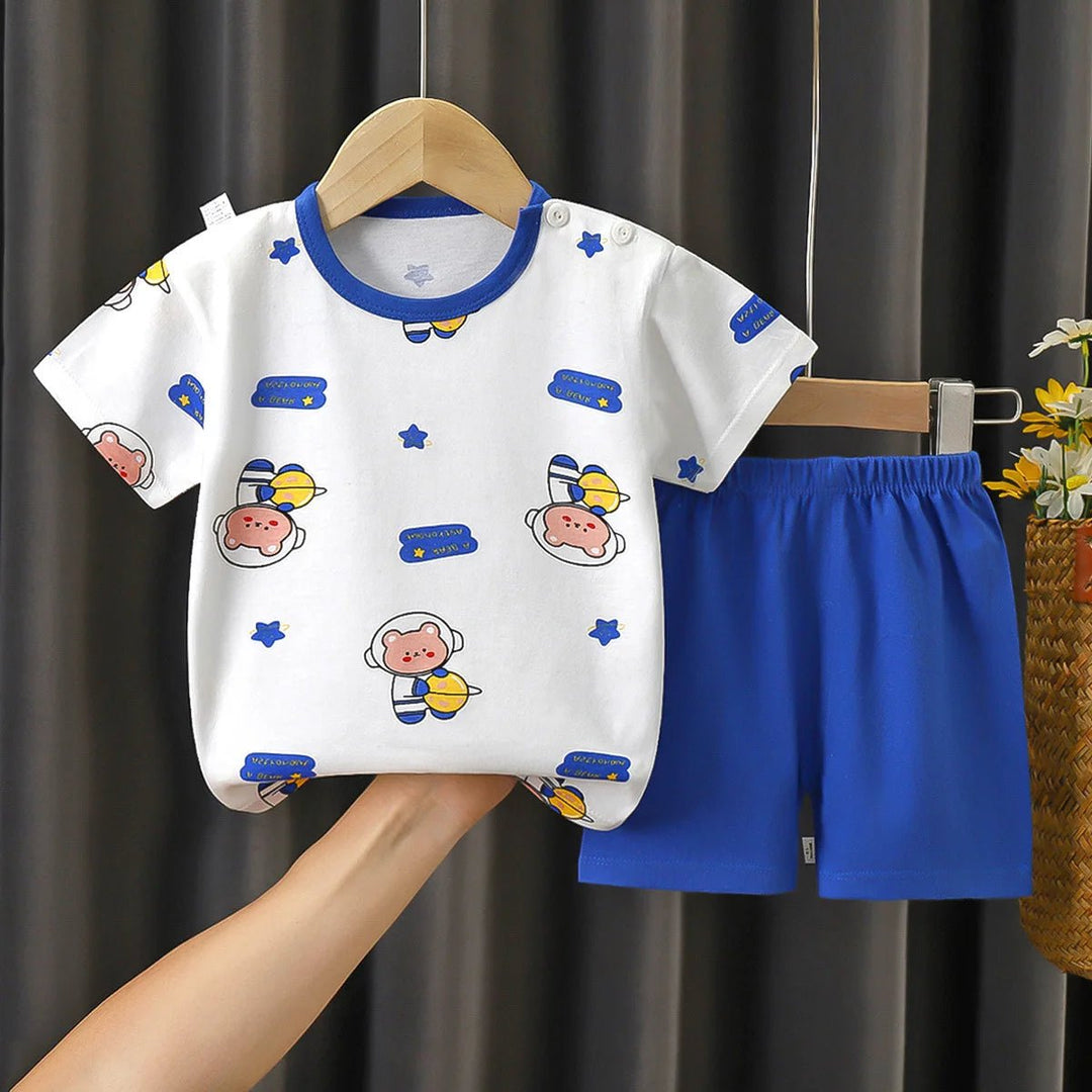 Unisex Pajamas T - Shirt Tops with Shorts - Derslash