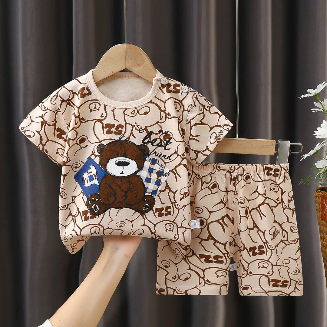 Unisex Pajamas T - Shirt Tops with Shorts - Derslash