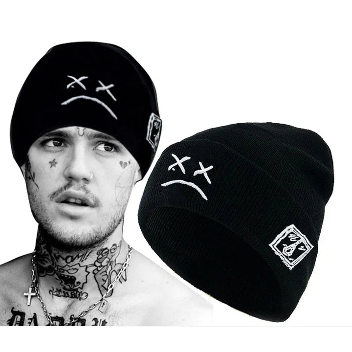 Unisex sad face expression Beanies - Derslash