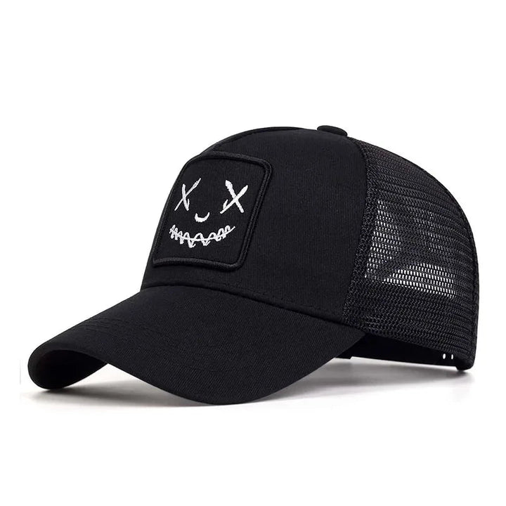 Unisex Smile Face Embroidery Baseball Caps - Derslash