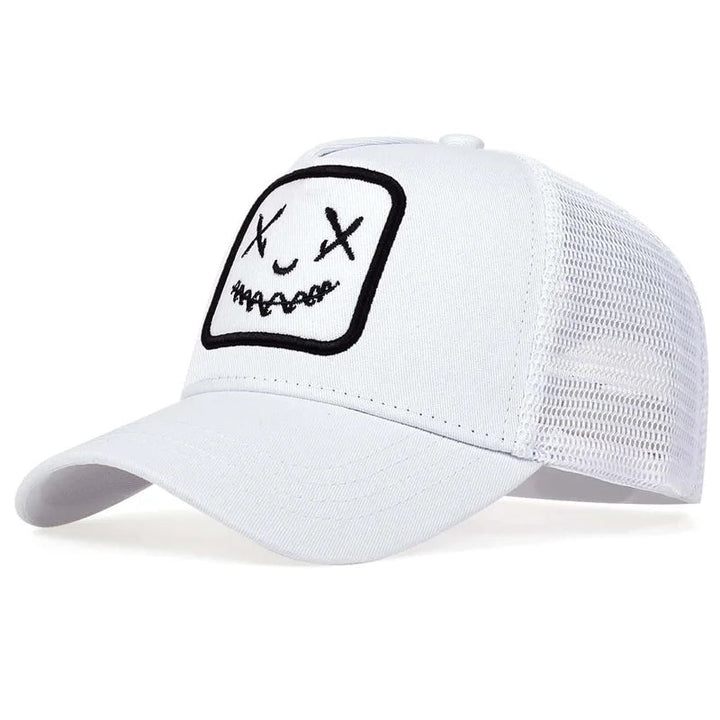 Unisex Smile Face Embroidery Baseball Caps - Derslash