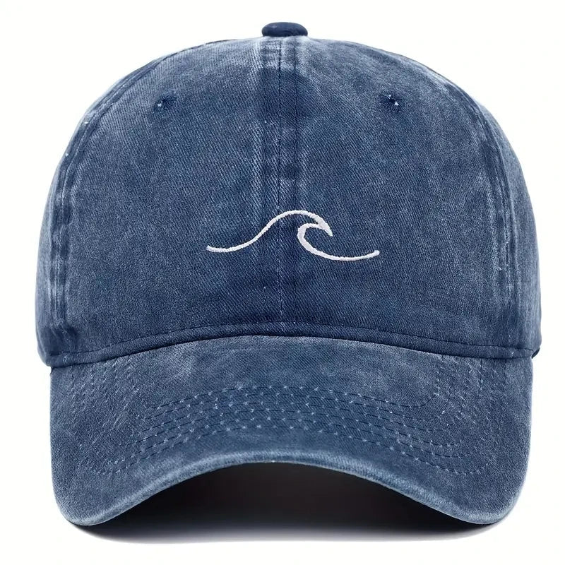 Wave Ripple Embroidery Baseball Caps - Derslash