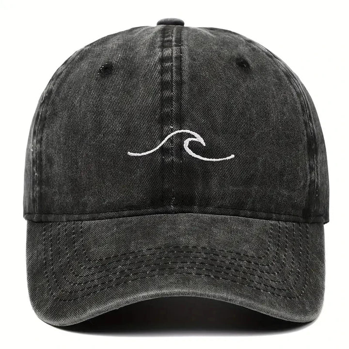 Wave Ripple Embroidery Baseball Caps - Derslash