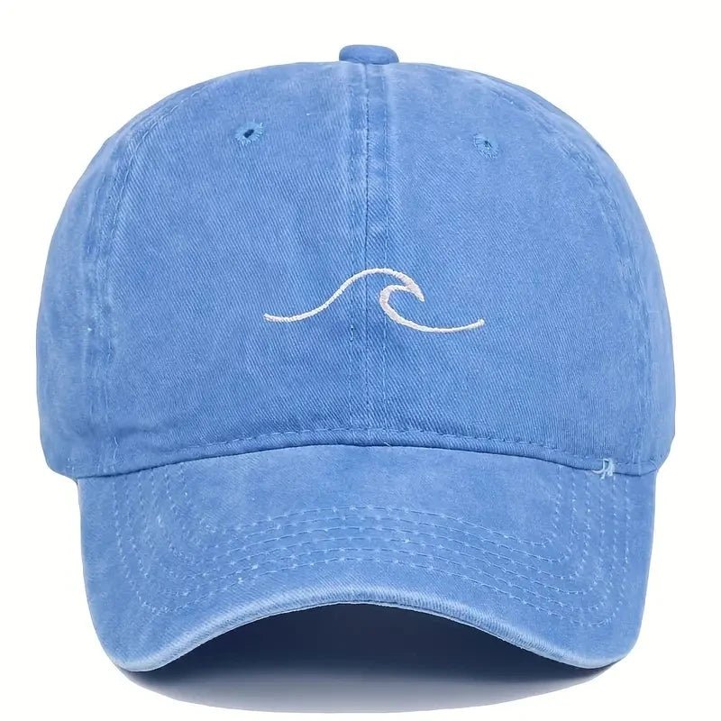 Wave Ripple Embroidery Baseball Caps - Derslash