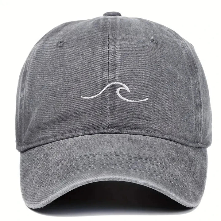 Wave Ripple Embroidery Baseball Caps - Derslash