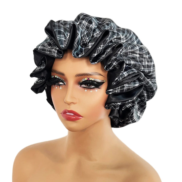 Women Satin Bonnet Cap Double Layer - Derslash