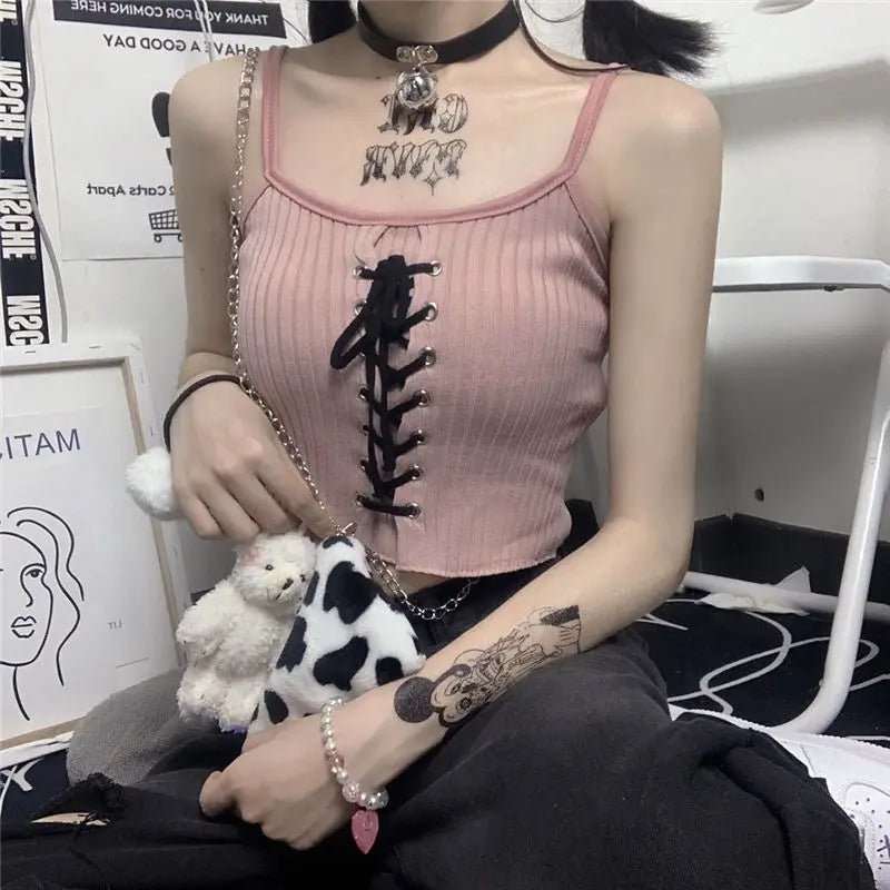 Y2k Women's Tops Backless Crop - Derslash