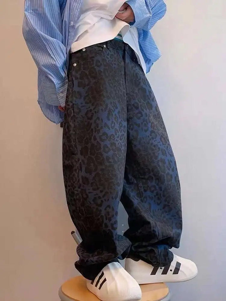 Denim Leopard Pants - Derslash