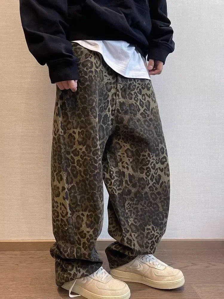 Denim Leopard Pants - Derslash
