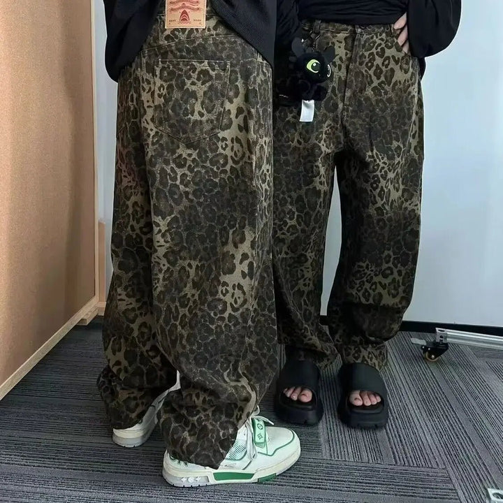 Denim Leopard Pants - Derslash