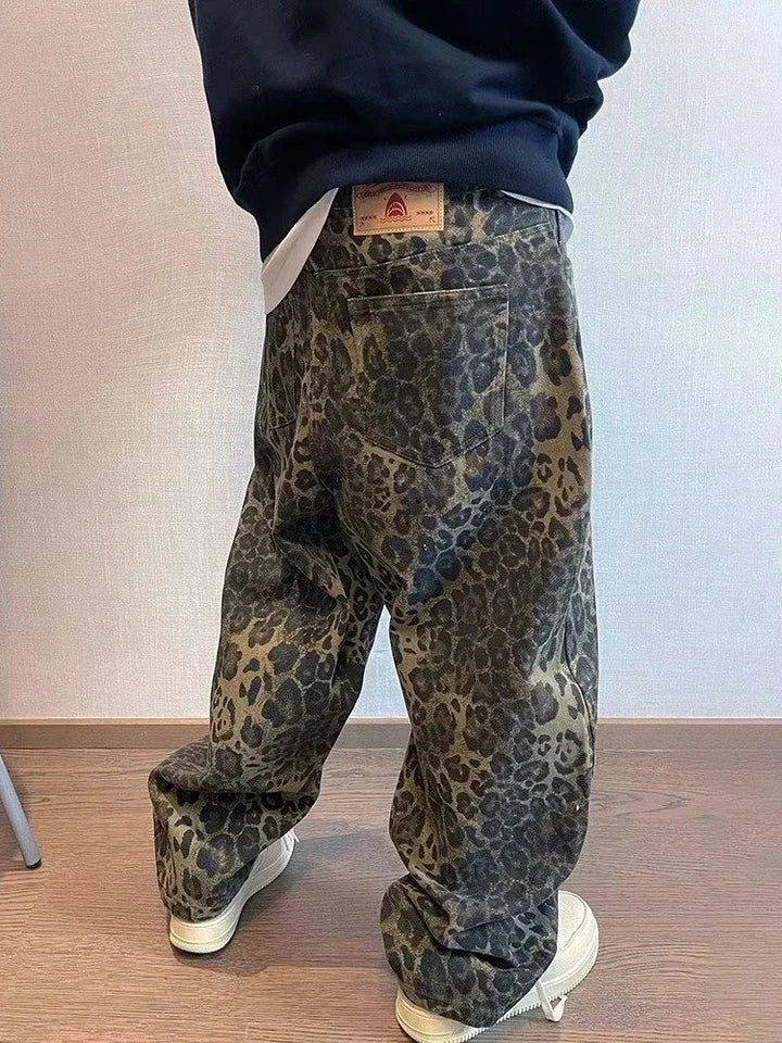 Denim Leopard Pants - Derslash