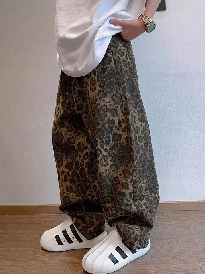Denim Leopard Pants - Derslash