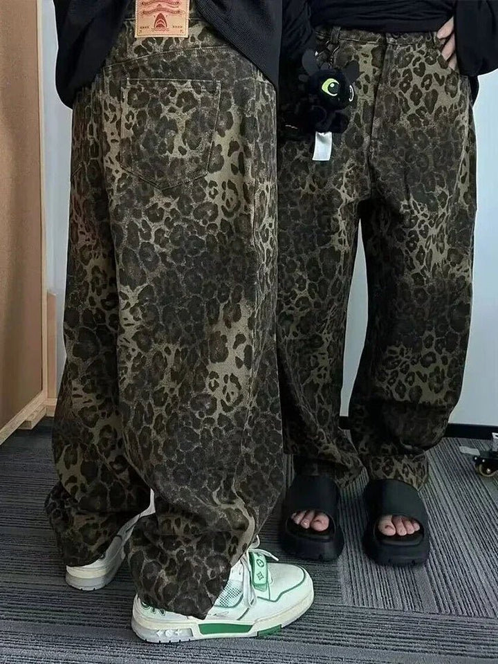 Denim Leopard Pants - Derslash