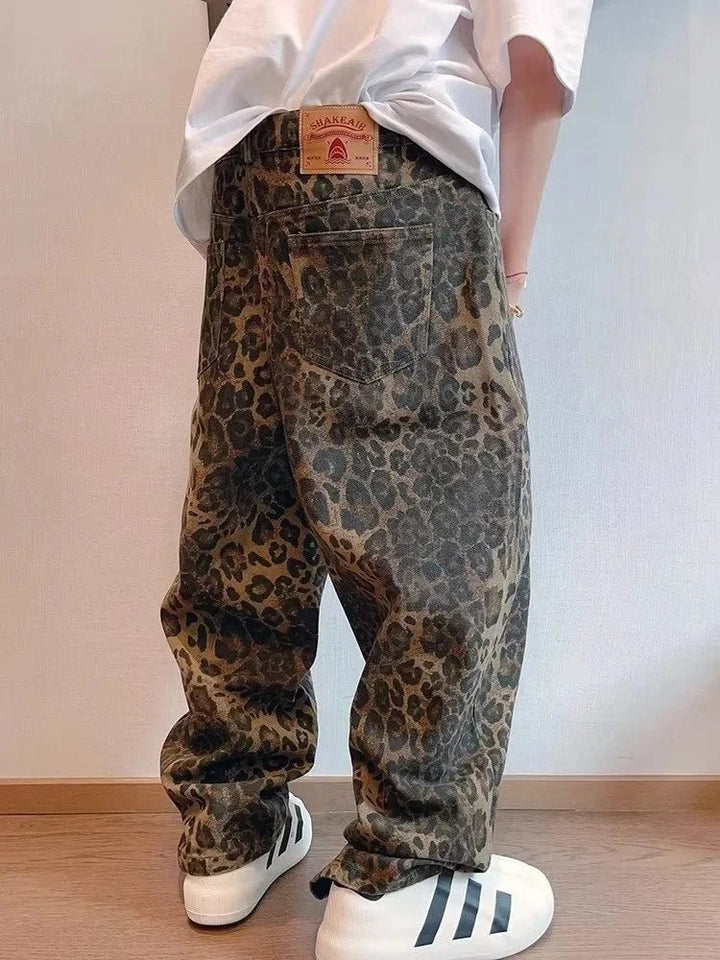 Denim Leopard Pants - Derslash