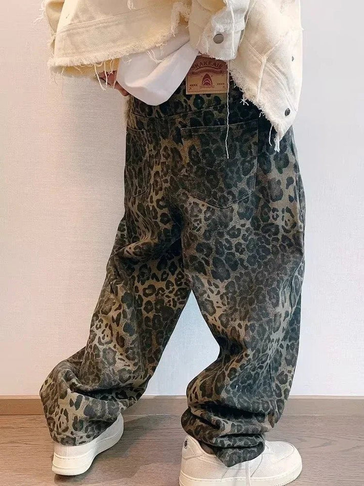 Denim Leopard Pants - Derslash