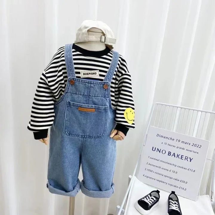 Denim Overalls: Loose - Fit Jumpsuit for Boys & Girls - Derslash