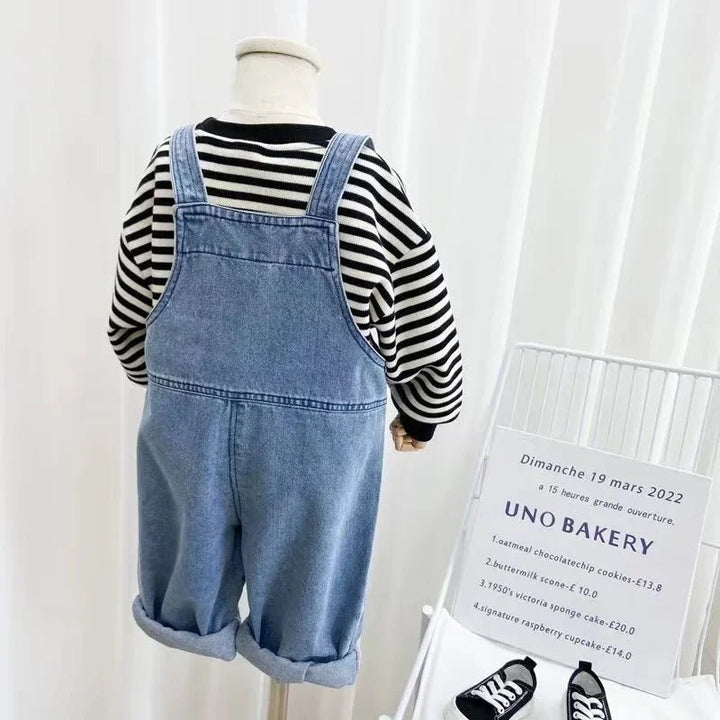Denim Overalls: Loose - Fit Jumpsuit for Boys & Girls - Derslash