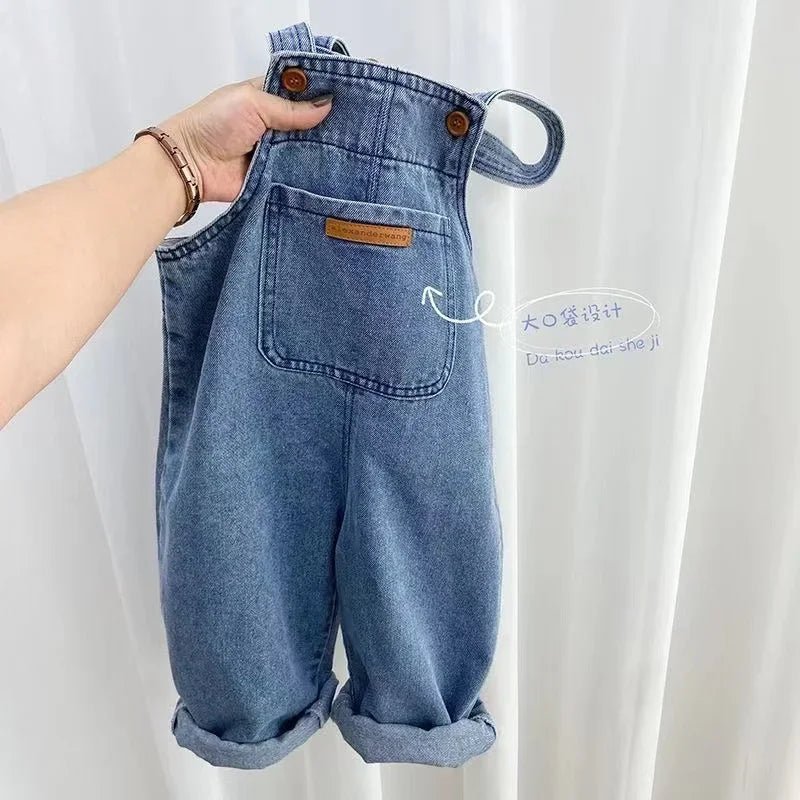 Denim Overalls: Loose - Fit Jumpsuit for Boys & Girls - Derslash