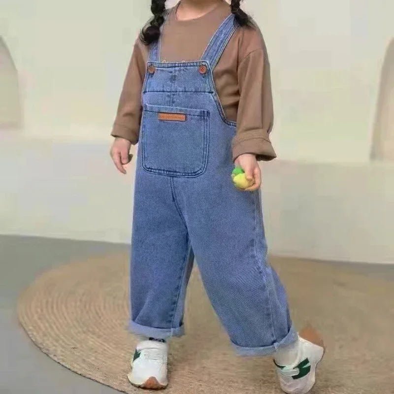 Denim Overalls: Loose - Fit Jumpsuit for Boys & Girls - Derslash